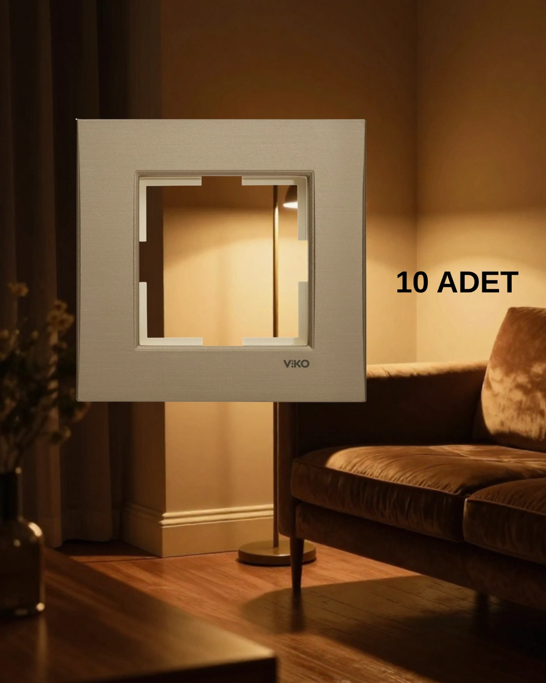 Viko 92190621 Novella Bronz Tekli Çerçeve - 10’lu Paket 