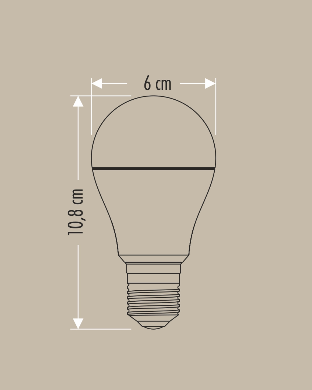 Cata CT-4277 Led Ampul 9W Beyaz Işık - 10’ lu Paket 