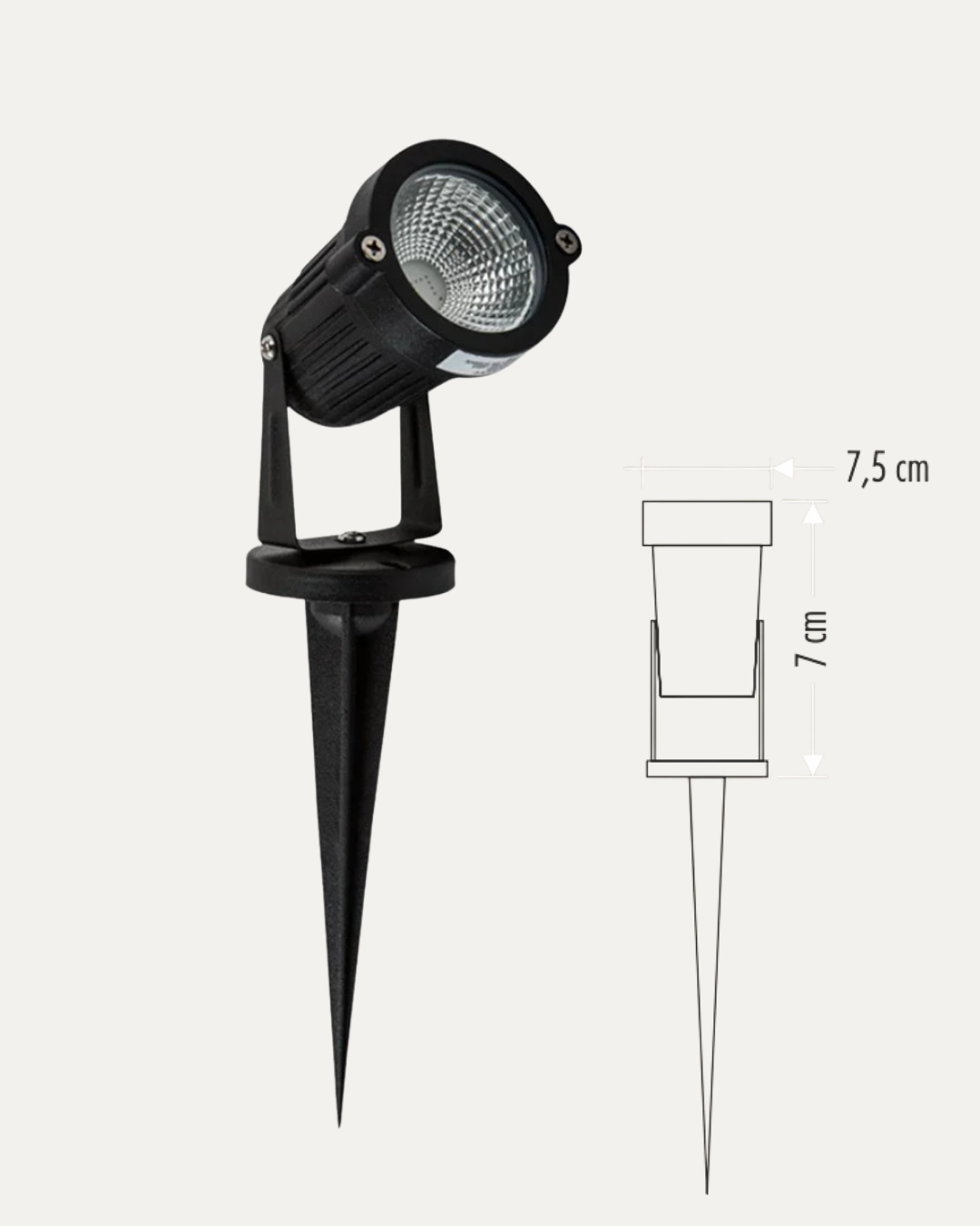 Cata CT-7300 Led Bahçe Armatürü Kazıklı 7W Yeşil 