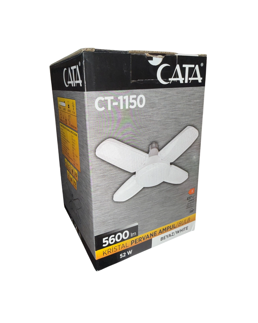 Cata CT-1150 Kristal Pervane Ampul 52W Beyaz Işık 