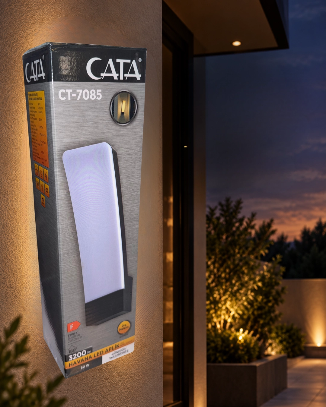 Cata CT-7085 Havana Led Aplik 30W Günışığı 