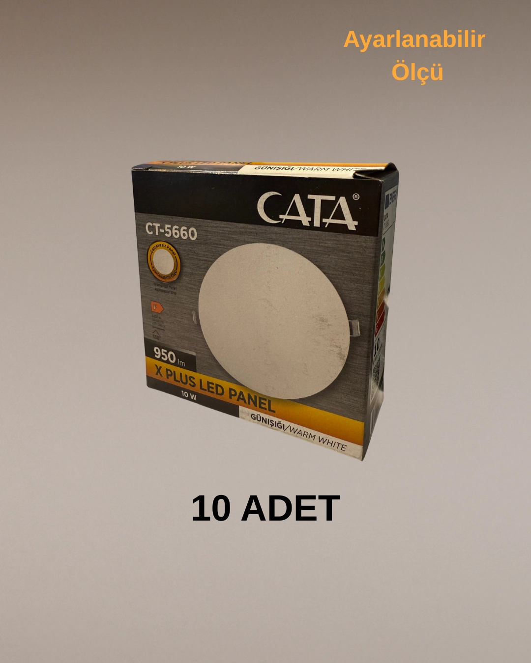 Cata CT-5660 X Plus Led Panel 10W Günışığı - 10’lu Paket 