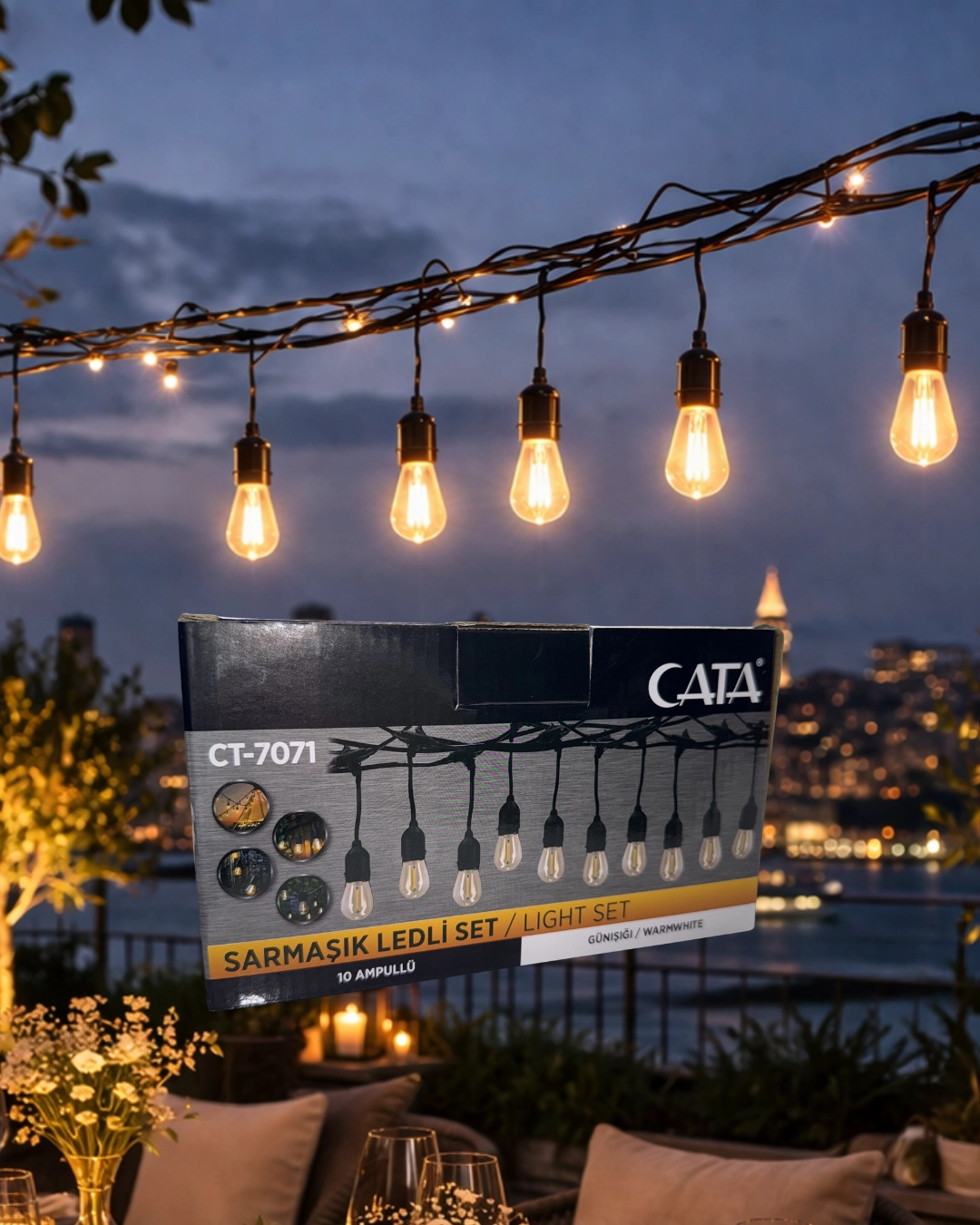 Cata CT-7071 Sarmaşık Ledli Set 10 Ampullü - Günışığı 
