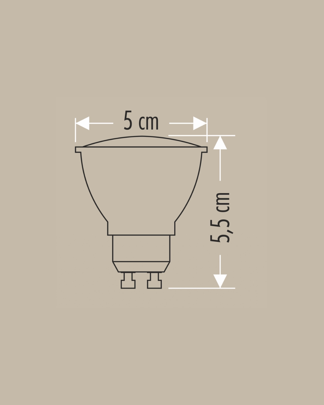 Cata CT-4212 Led Ampul 10W GU10 Duy Beyaz Işık - 10’ lu Paket 