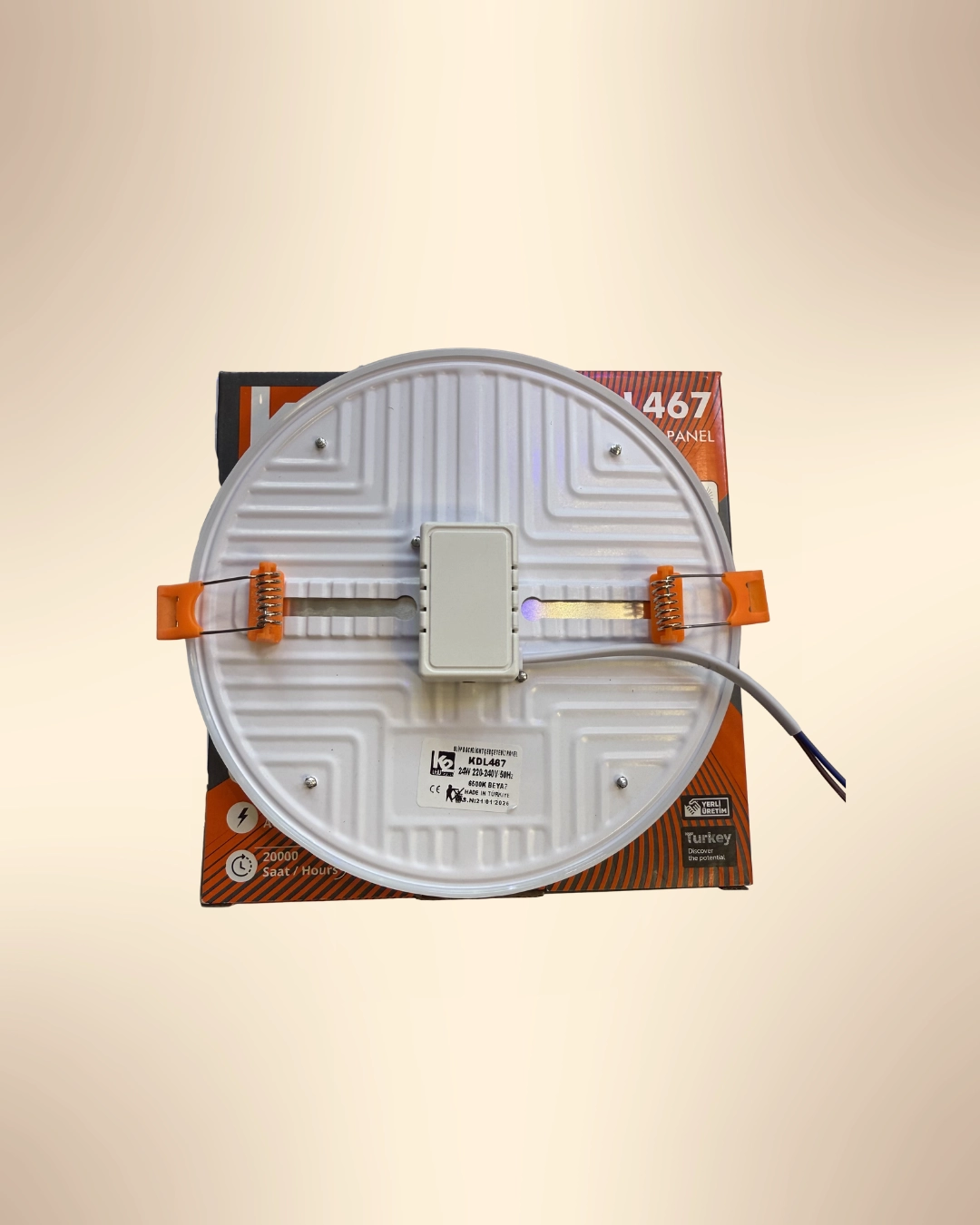 K2 KDL467 Çerçevesiz Ayarlanabilir Led Panel 24W Beyaz Işık 