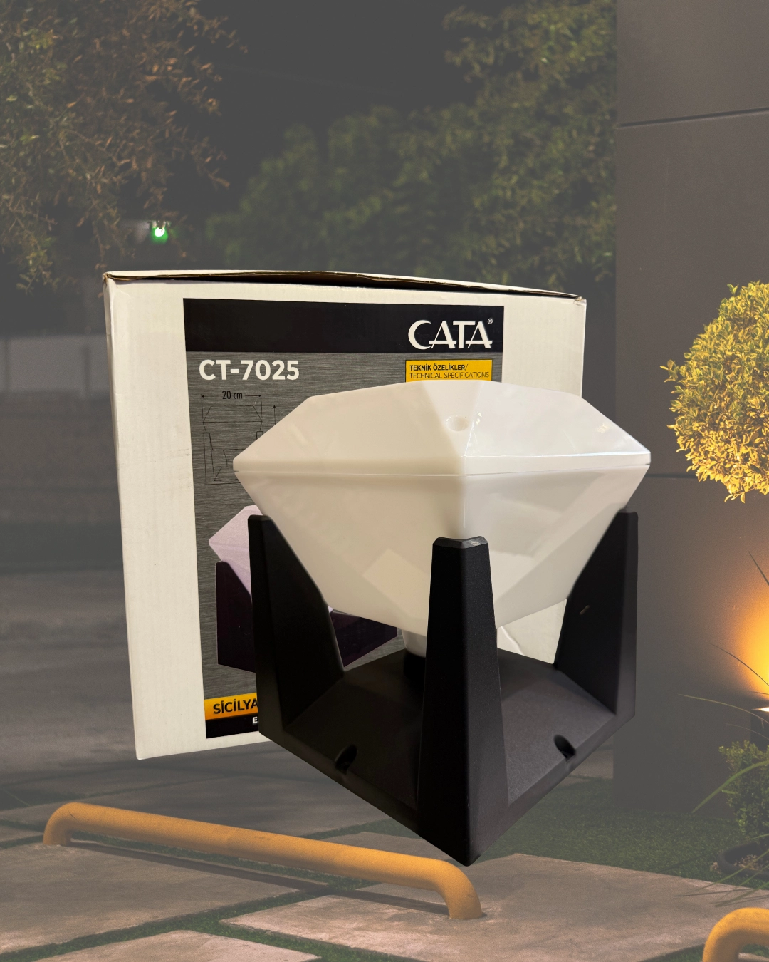 Cata CT-7025 Sicilya Bahçe Armatürü E27 Duy