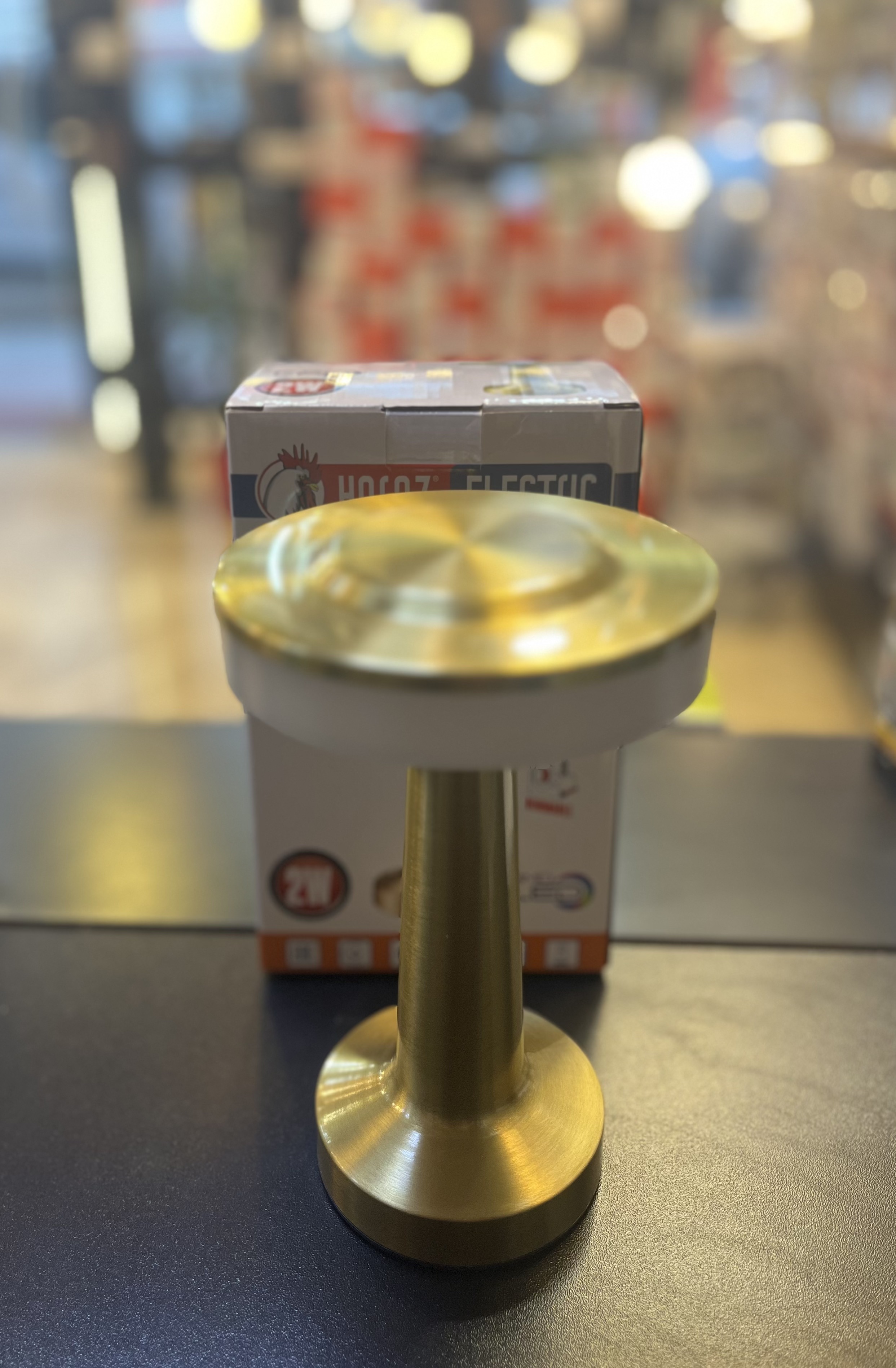Horoz 050-002-0001 2W Şarjlı Gold Masa Lambası - 3 Renk Işık Modu