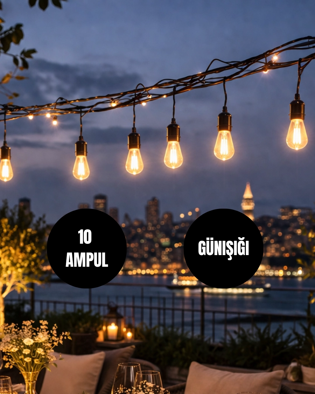 Cata CT-7071 Sarmaşık Ledli Set 10 Ampullü - Günışığı 