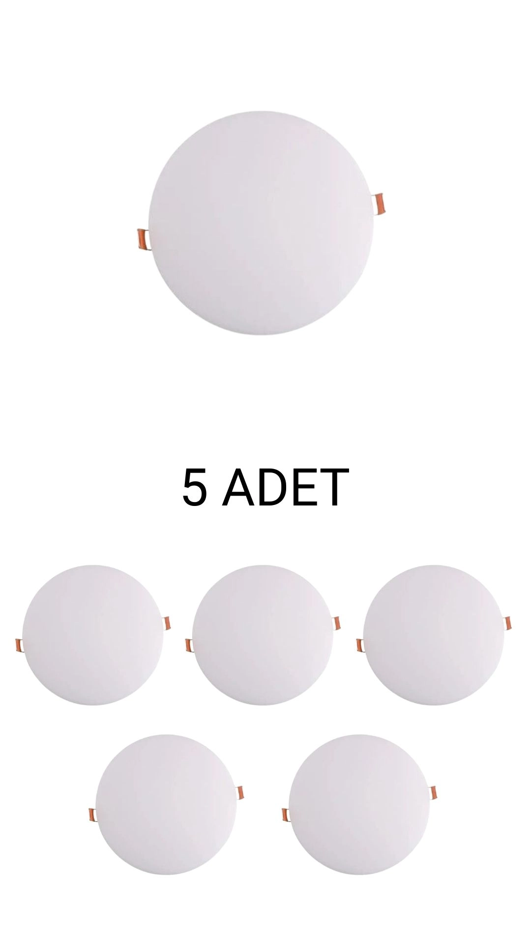 Cata CT-5661 X-Plus Led Panel Beyaz Işık (Ayarlanabilir ölçü) - 5’li Paket