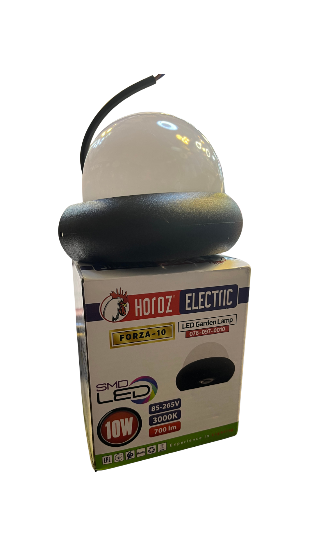 Horoz  076-097-0010 Forza-10 10W 3000K Siyah Led Bahçe Armatürü
