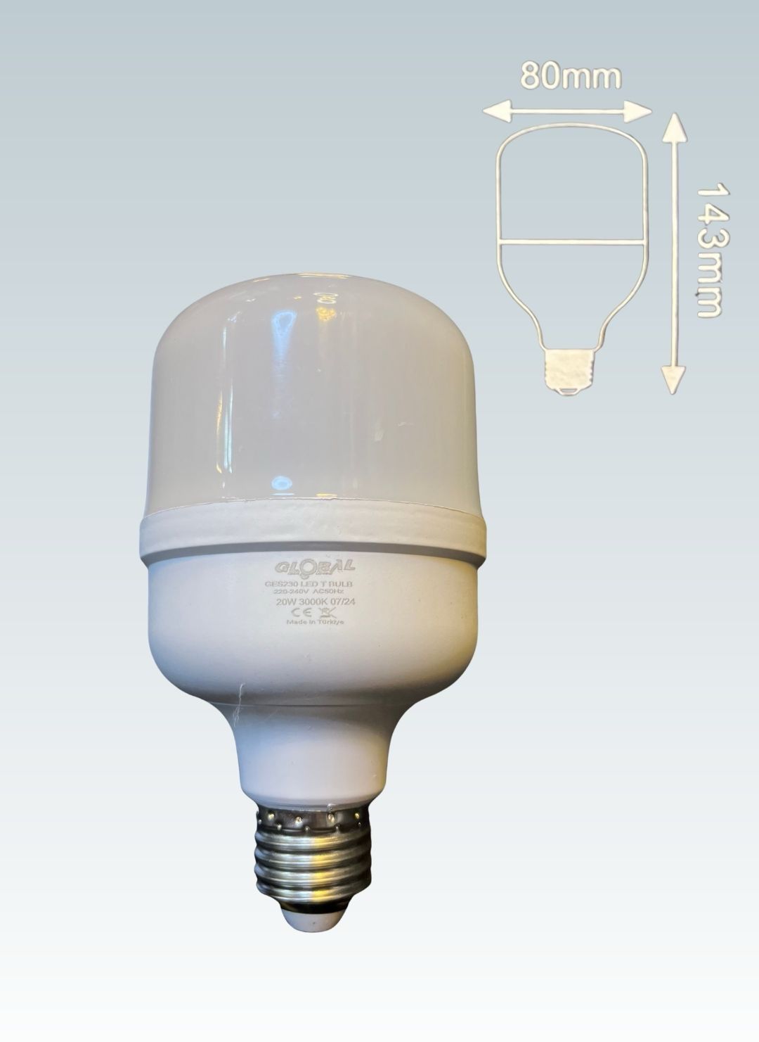 Global GES230 Led Ampul 20W 3000K (Günışığı)