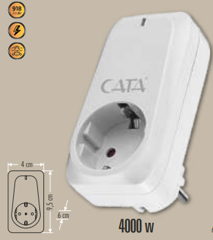 Cata Ct-9186 Priz Regülatör Akım Koruma