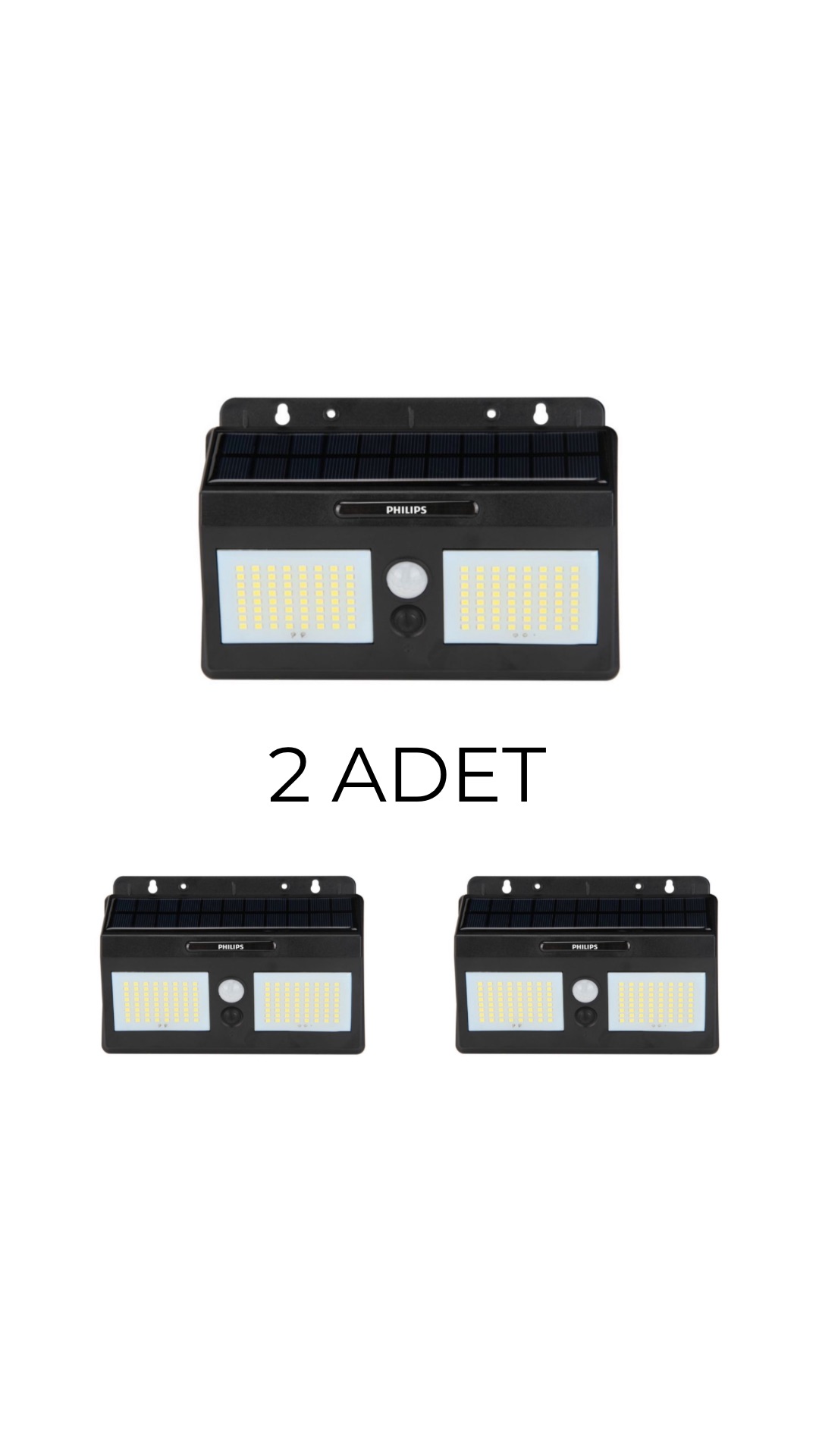 Philips BWS010 LED100/765 Solar Duvar Apliği 10W - 2’li Paket