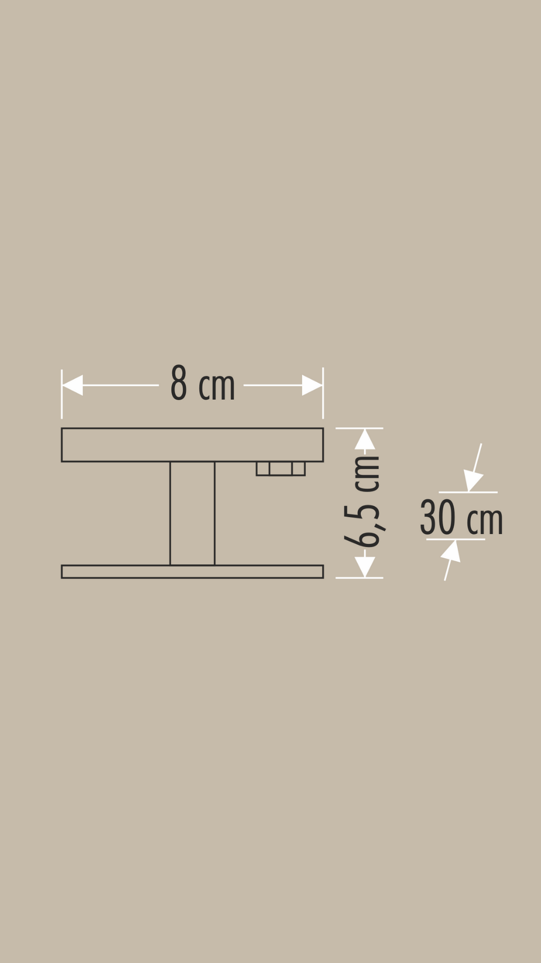 Cata CT-4795 Platinum Wallwasher 15W Günışığı 30cm