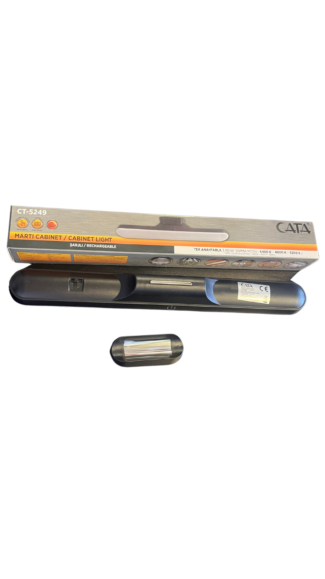 Cata CT-5249 Siyah Kasa Martı Cabinet - 3 Renk Yanma Modu 
