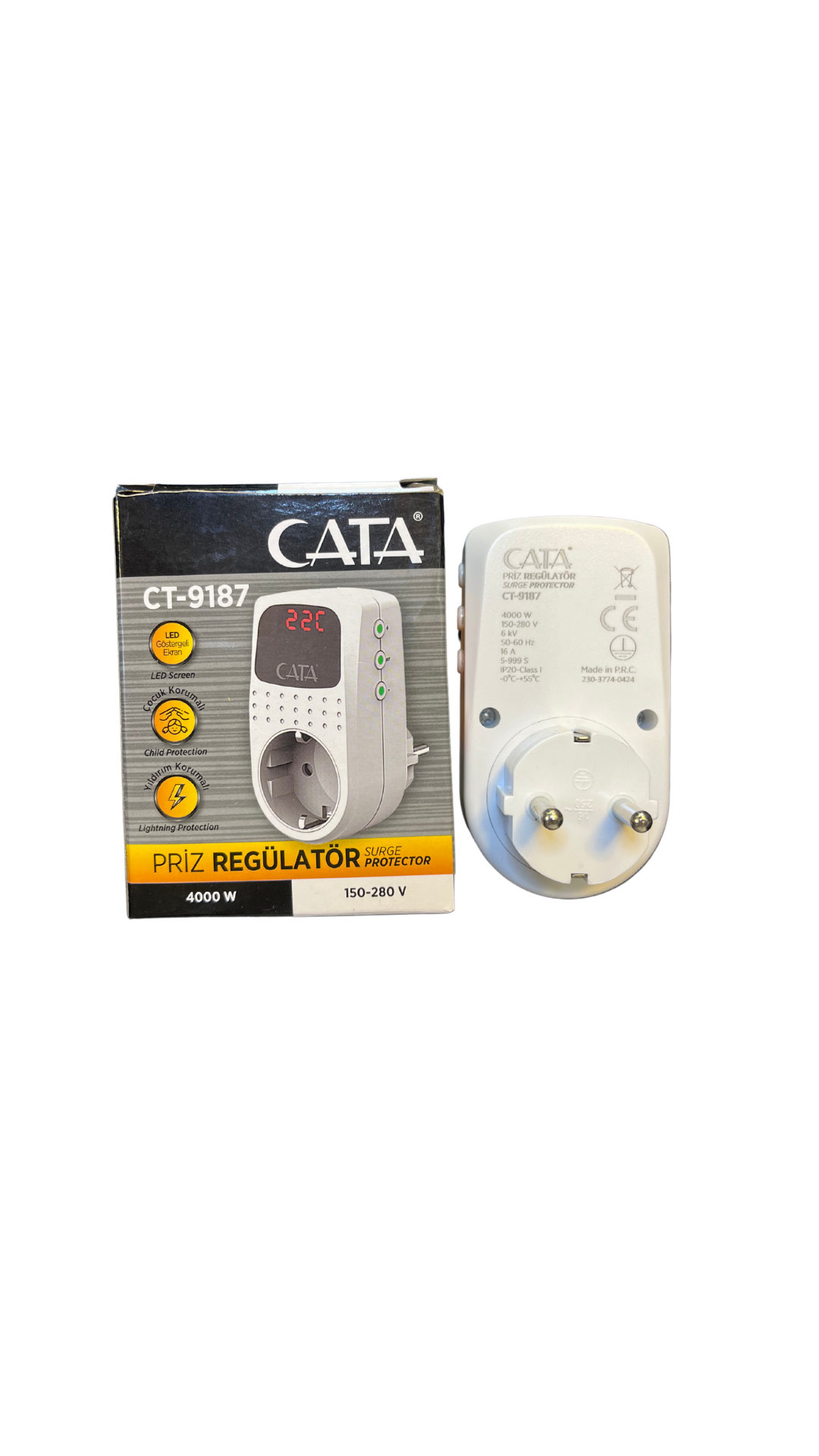 Cata CT-9187 Priz Regülatör Dijital