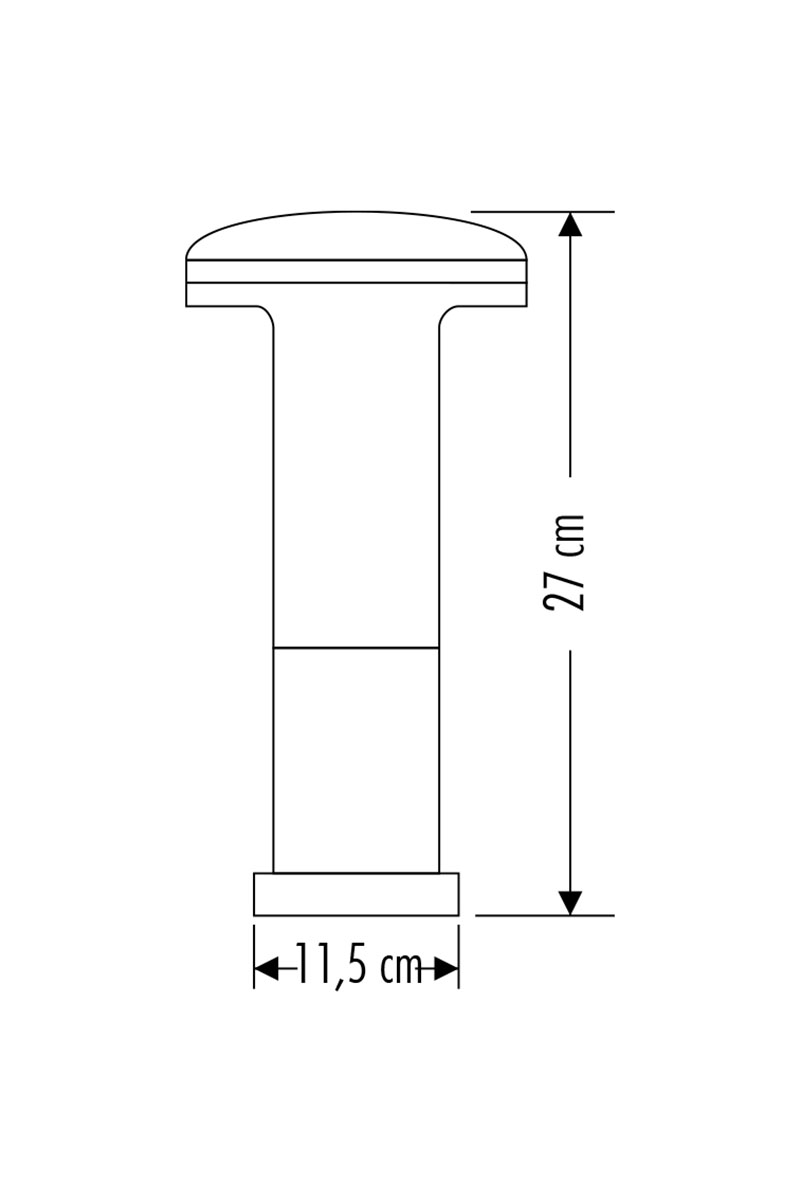 Cata CT-7016 Napoli Bahçe Armatürü Siyah Kasa