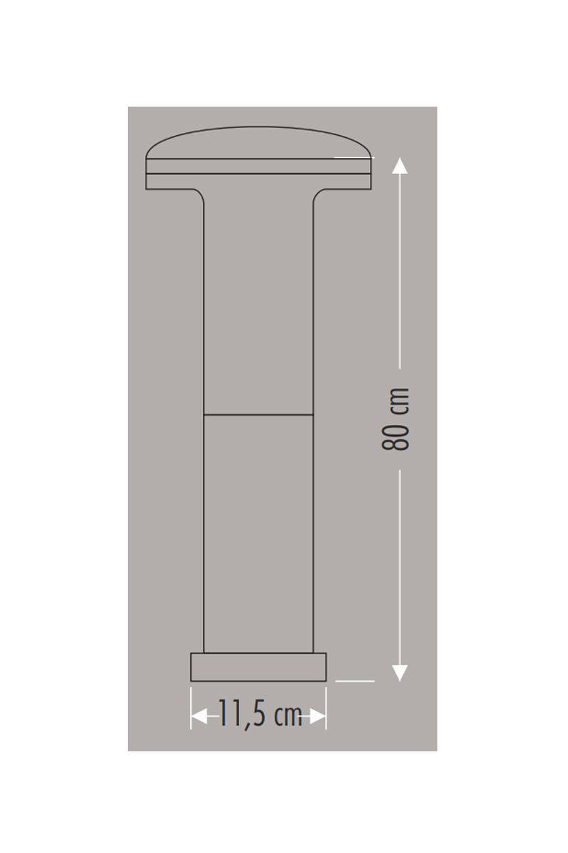 Cata CT-7018 Napoli Bahçe Armatürü Siyah Kasa