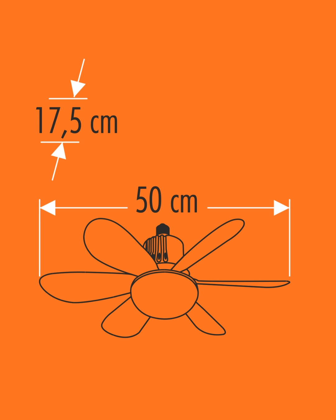 Cata CT-1154 Lodos Fan Led Ampul 62W Beyaz Işık