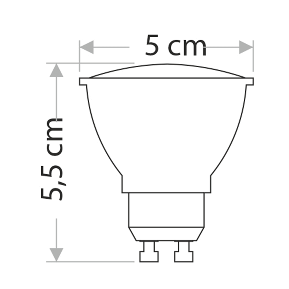 Cata Ct-4215 Led Ampul Beyaz Gu10 Duy 7W - 10’lu Paket