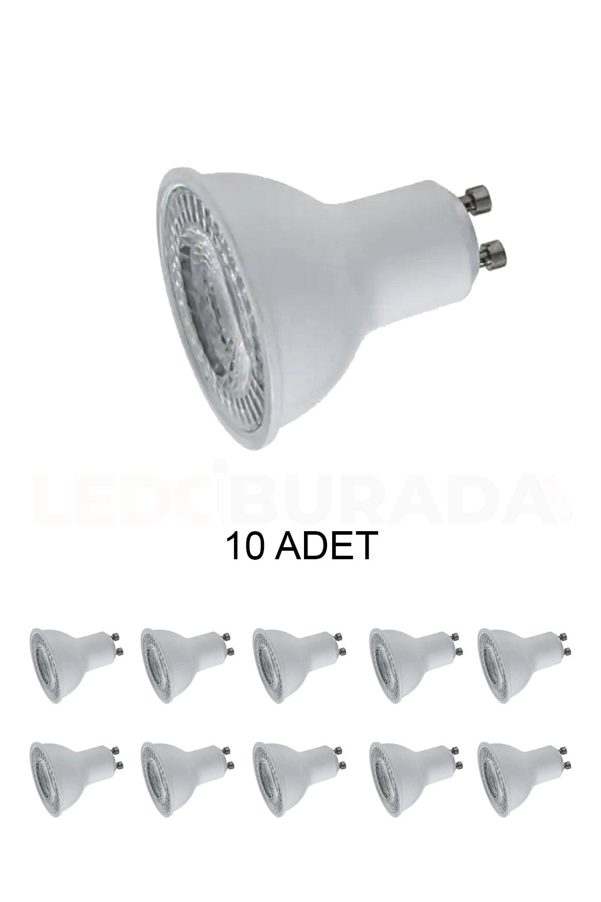 Ct-4215 Led Ampul Gu10 Duy Günışığı (sarı) 8W - 10’lu Paket