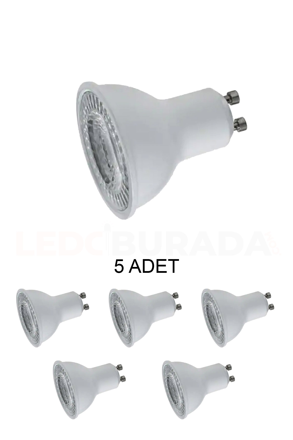 Ct-4215 Led Ampul Gu10 Duy Günışığı (sarı) 7W - 5’li Paket