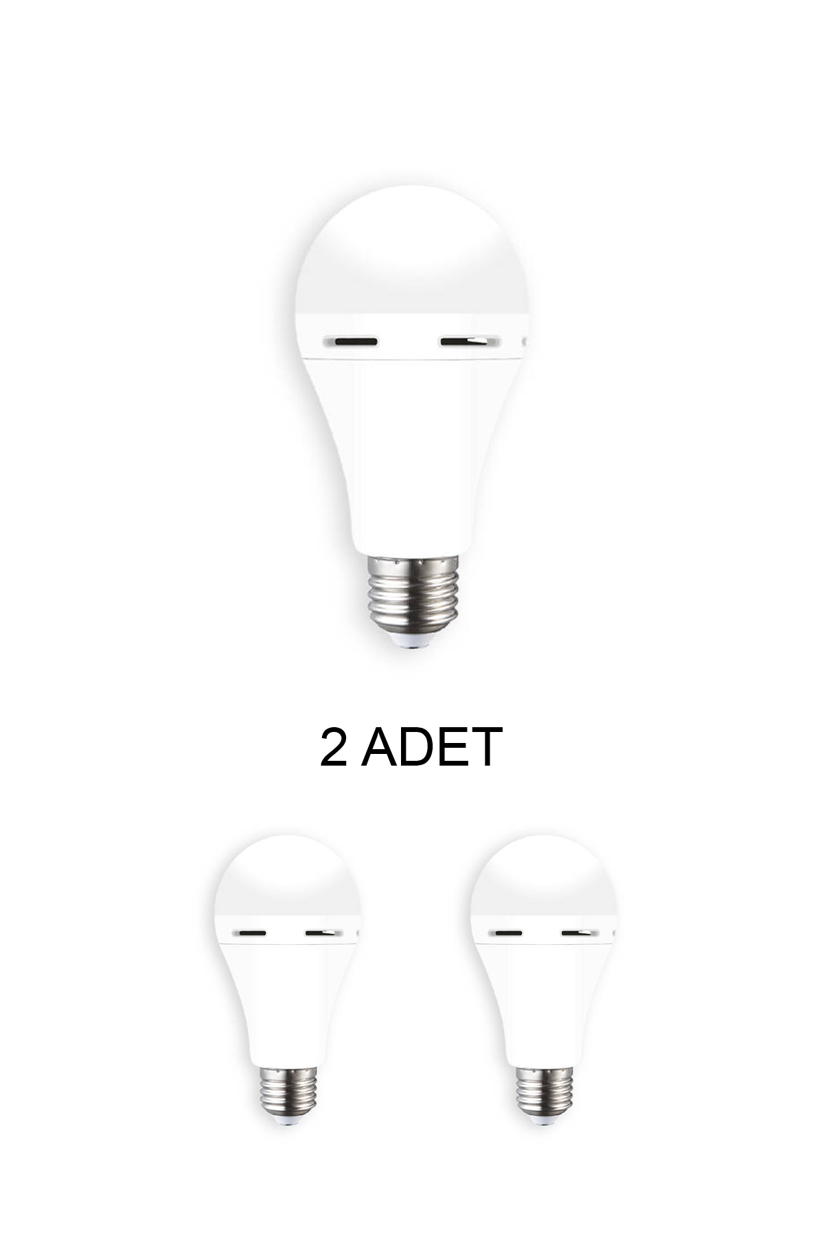 Cata Ct-4229 Şarjlı Led Ampul Beyaz 9W - 2’li Paket