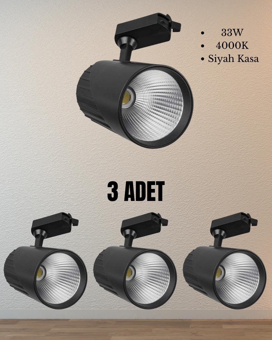 Cata CT-5315 Venüs Ray Spot 33W 4000K - 3’lü Paket