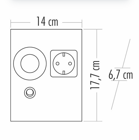 Cata Ct-5211 Ledli Tezgah Armatürü 1W Günışığı Prizli
