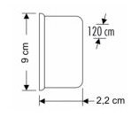 Cata CT-2479 Kristal Yatay Bant Armatür 100W Beyaz Işık