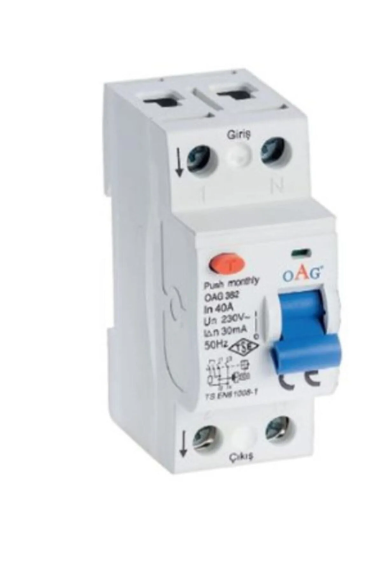 OAG Kaçak Akım Rölesi 40A 30mA 230V 50Hz