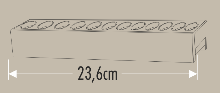 Cata CT-5821 Cortez Magnetic Spot Siyah Kasa 24W Günışığı