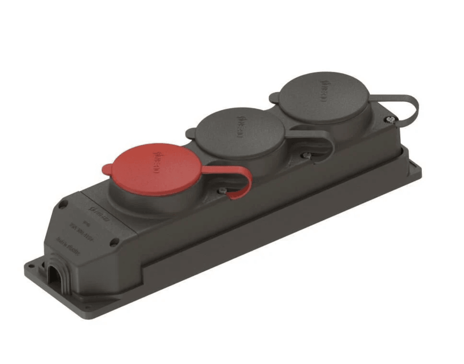 NEAD 3X25A 1 ADET + 1X16A 2 ADET Kauçuk Üçlü Grup Priz