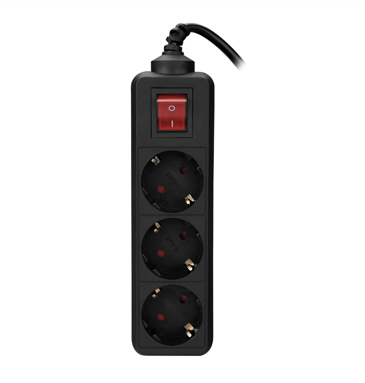 S-Link SPG3-X-3 3’lü Akım Korumalı Priz Siyah 1,5 Metre