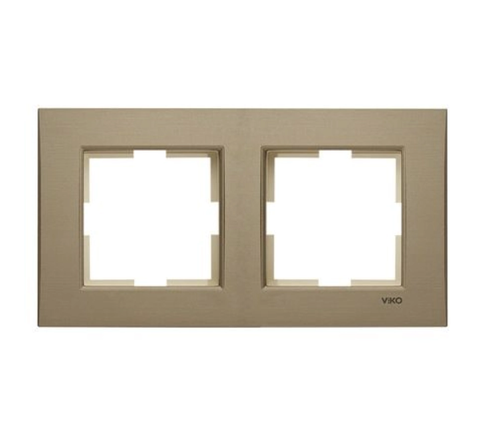 VİKO 92190622 Novella Bronz İkili Çerçeve 