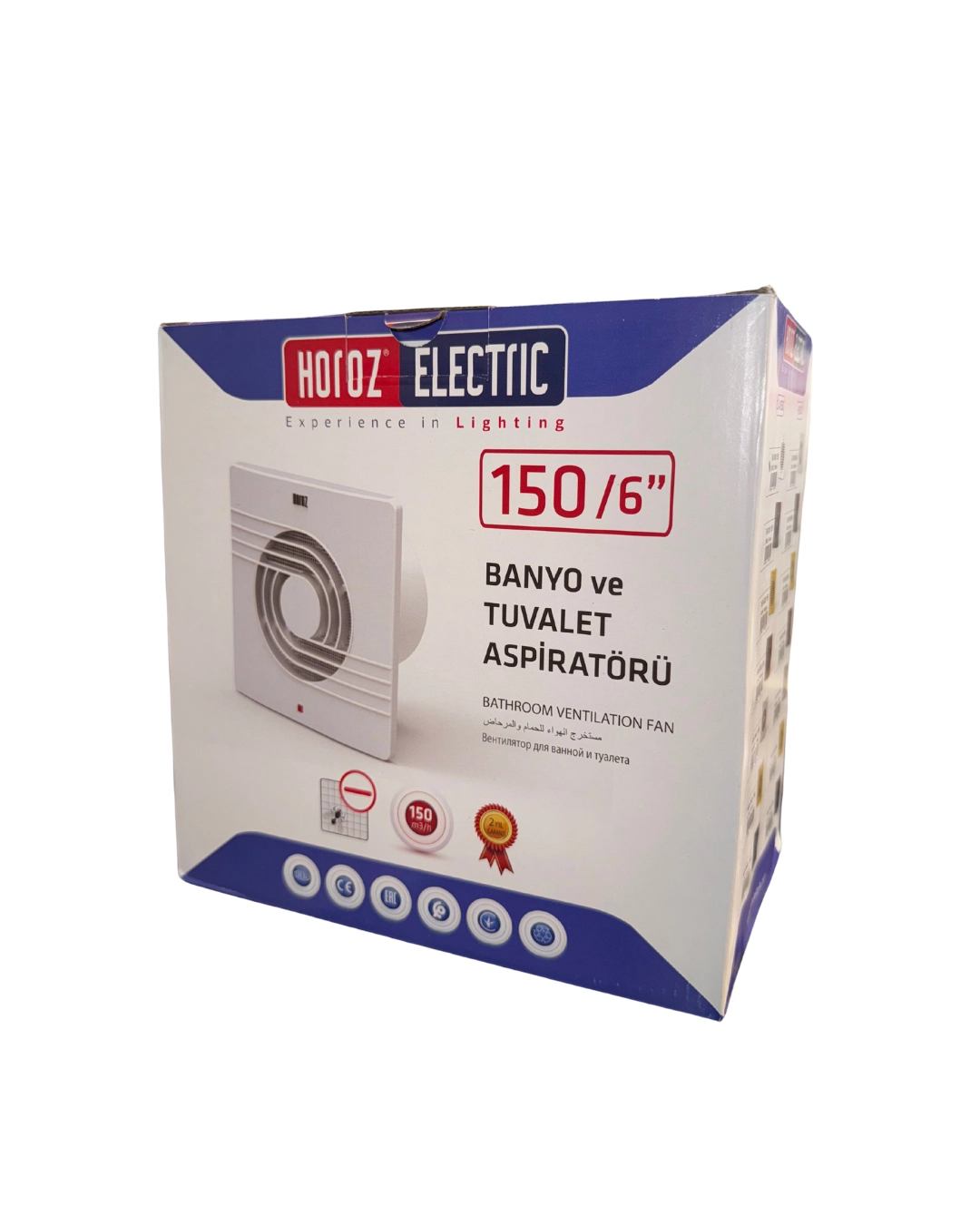 Horoz 500-000-150 Plastik Banyo ve Tuvalet Aspiratörü 150Ø
