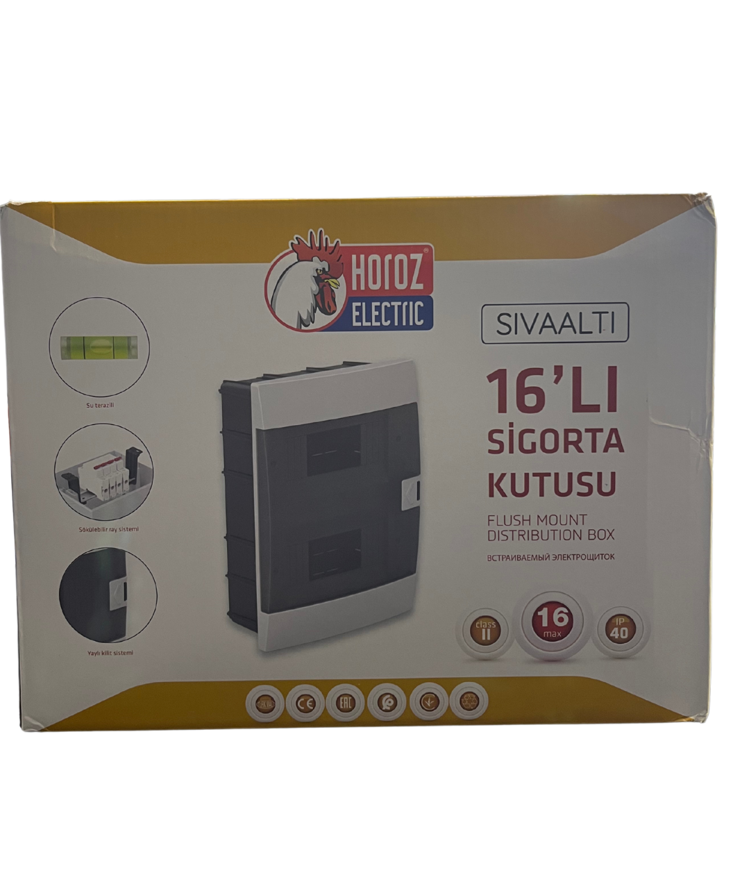 Horoz 600-000-161  SİGORTA KUTUSU 16’ LI SIVAALTI-BEYAZ