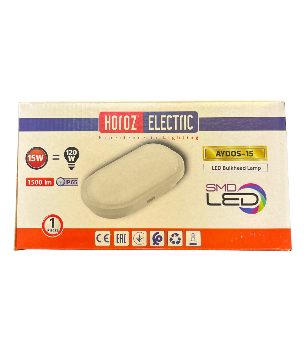 Horoz 400-002-125 AYDOS-15 Beyaz Kasa Beyaz Işık Aplik