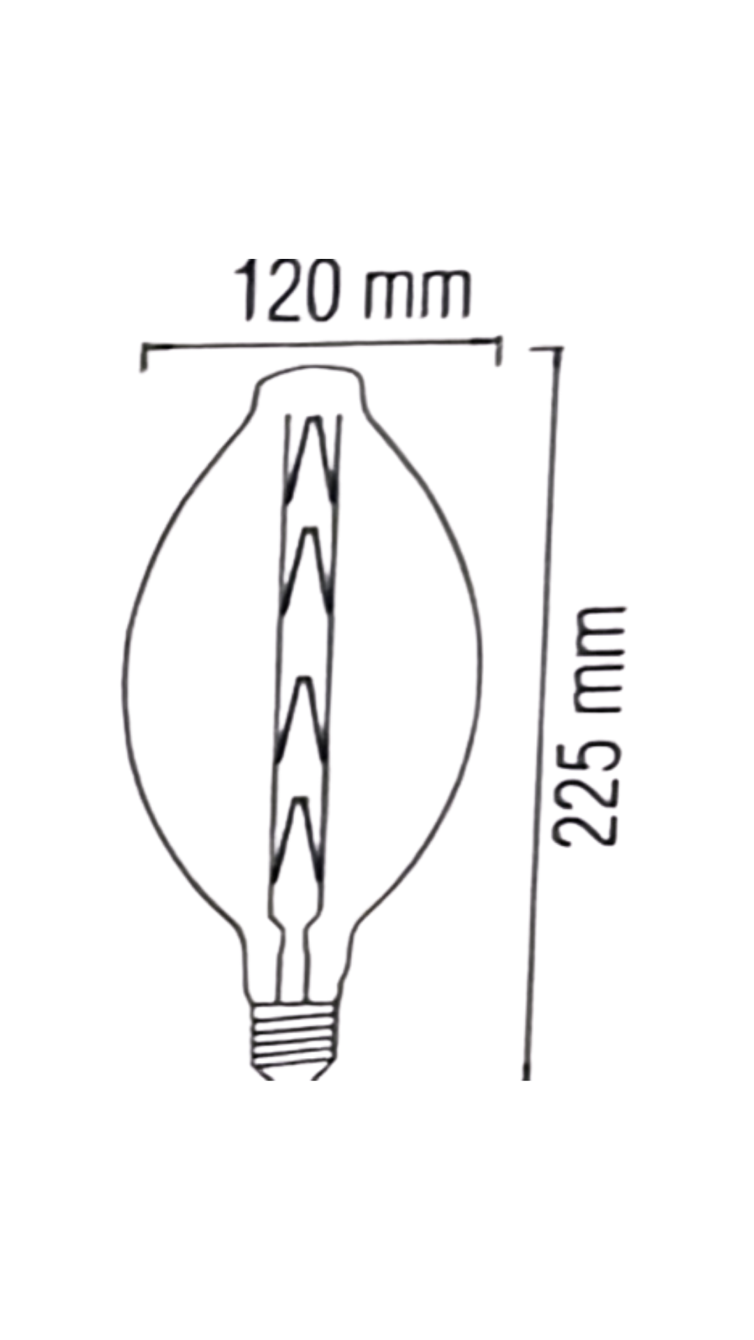 Horoz 001-051-0008 Enigma Büyük Led Rustik Ampul Amber 8W 