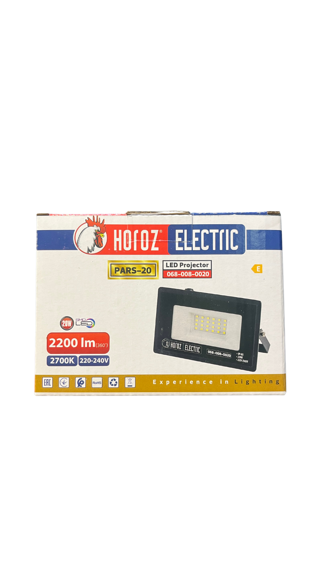 Horoz 068-008-0020 Pars-20 Led Projektör 20W Sarı Işık 
