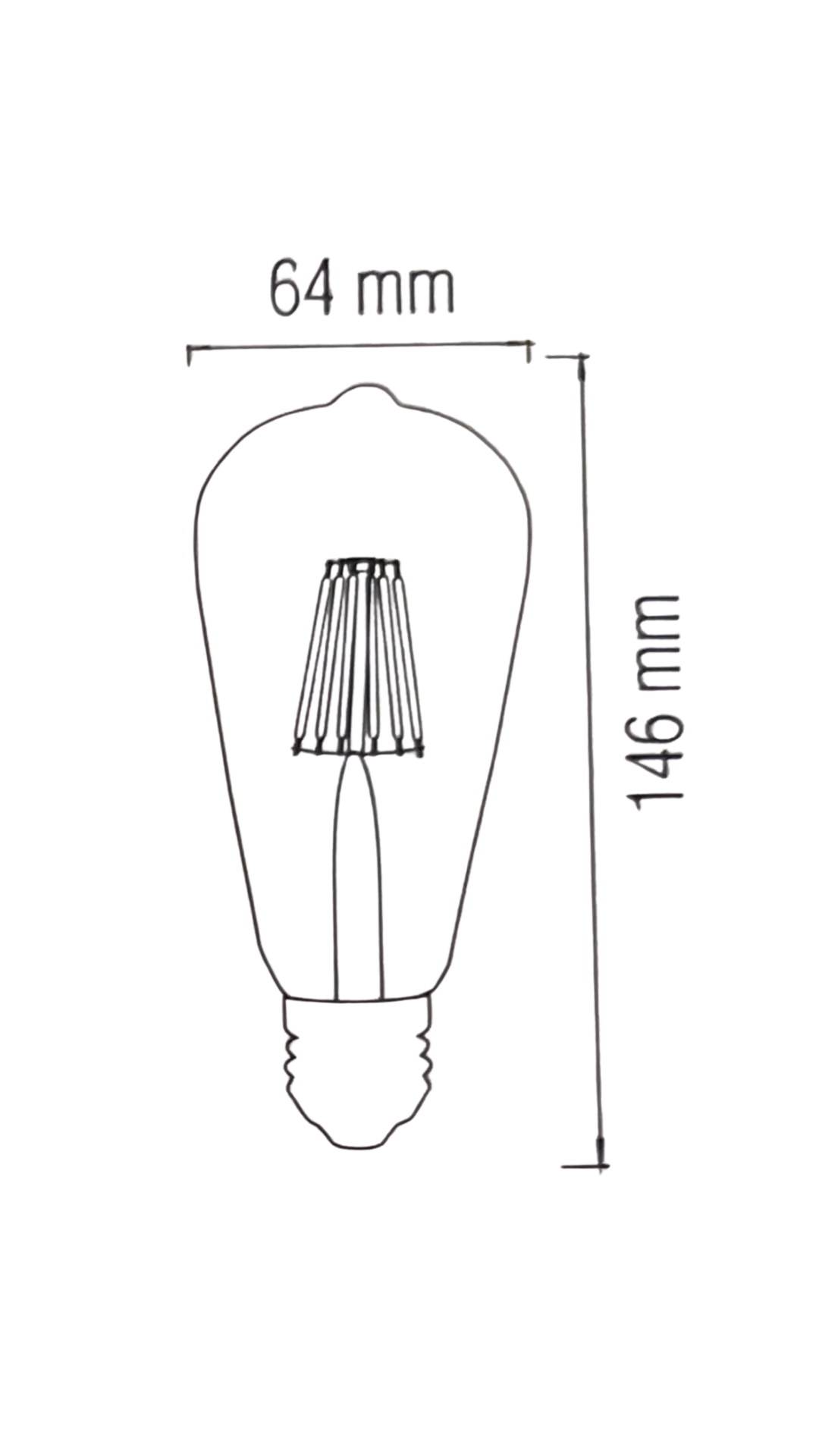 Horoz  001-029-0006 Led Rustik Ampul 6W E27 Duy Amber