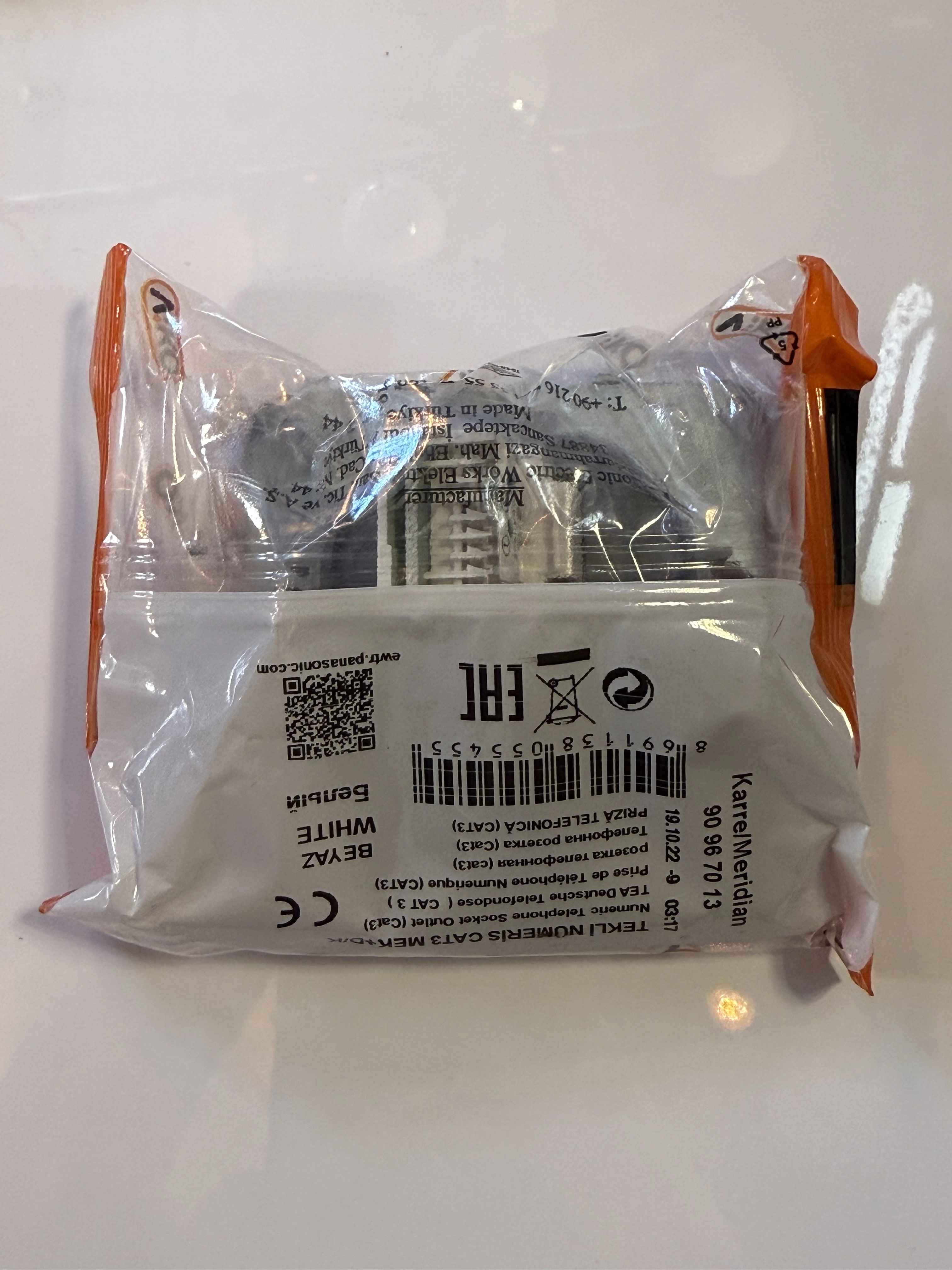 VİKO 90967013 Karre/Meridian Tekli Nümeris Cat3 Mekanizma+ D/K