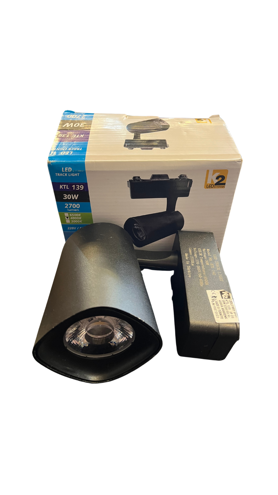 K2 KTL139 Led Ray Spot 30W Ararenk (4000K)