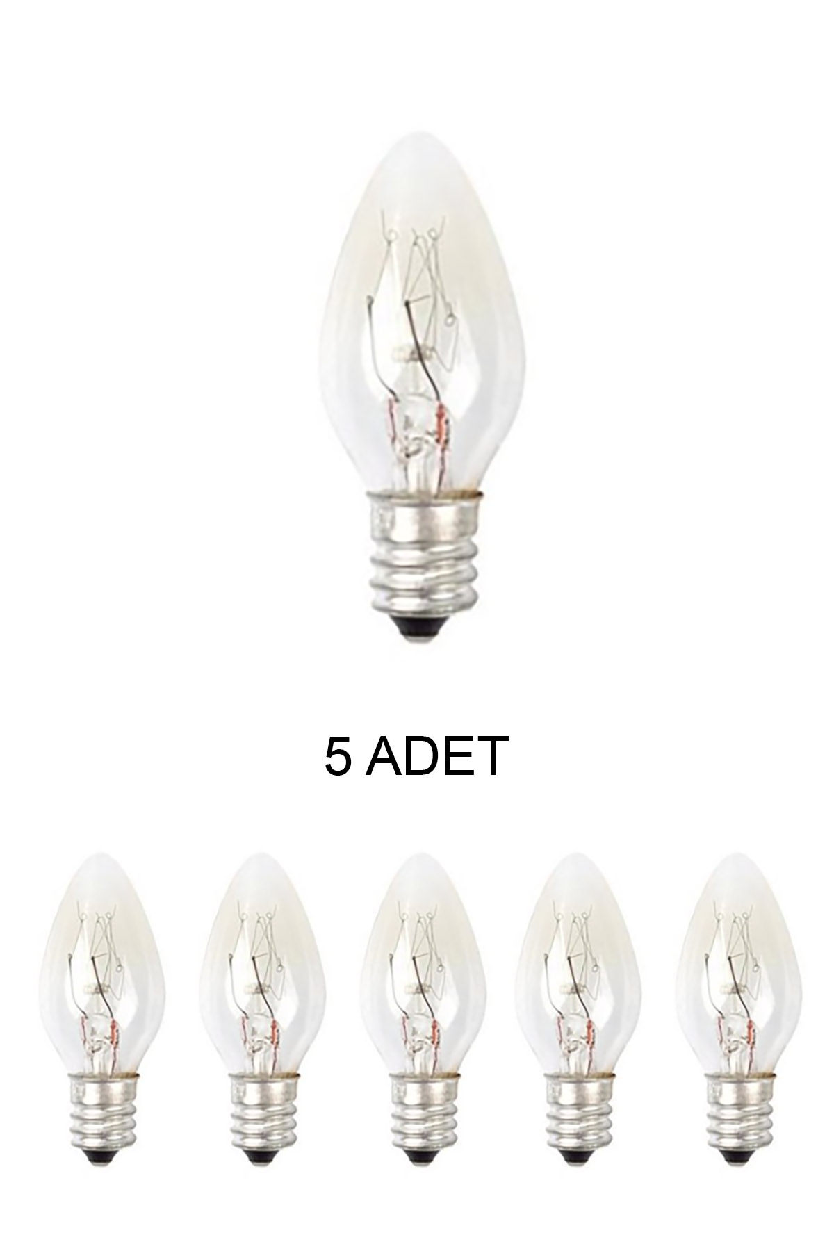 Ledon LD-1407 Parfüm Ampul Şeffaf 7W 220V 2700K - 5’li Paket