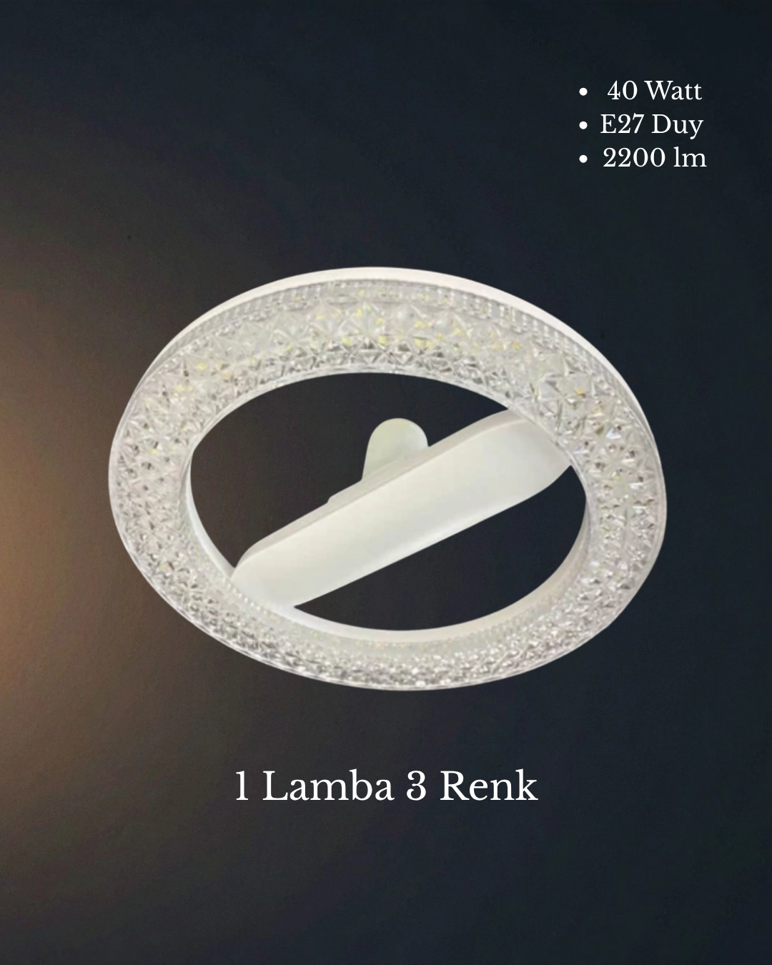 Osaka Kristal Simit Led Ampul 40 Watt  E27 Duy - 3 Renk