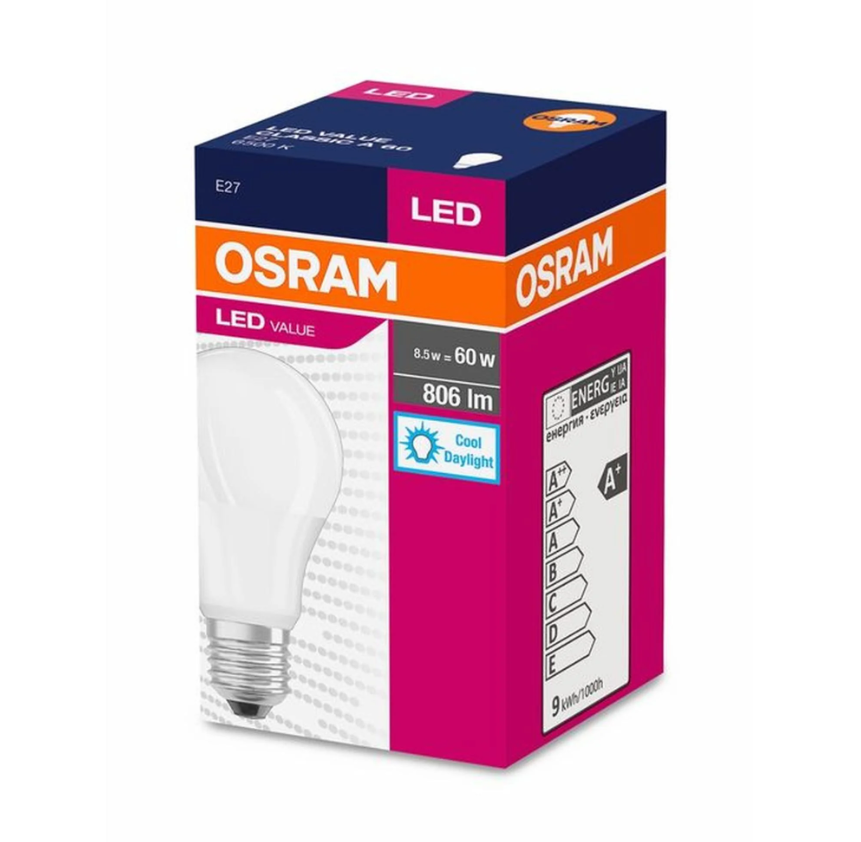 Osram 8.5W Led Value Ampul E27 Beyaz Işık