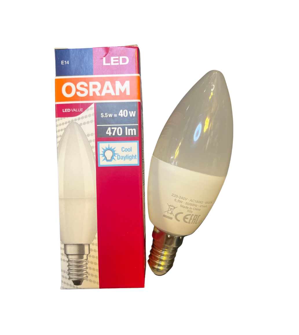 Osram 5.5W Led Ampul E14 Duy Beyaz Işık