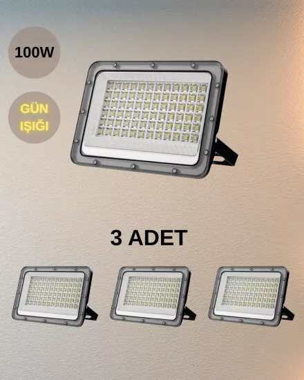 Cata CT-4659 Platinum Led Projektör 100W Günışığı - 3’lü Paket 