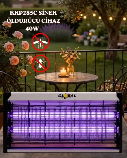 Global KKP285C Sinek Öldürücü Cihaz 2X20W (40W)