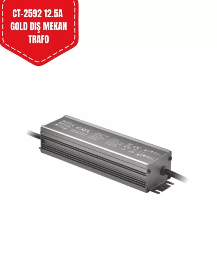 Cata CT-2592 Gold Dış Mekan Şerit Led Trafosu 12.5A 150W